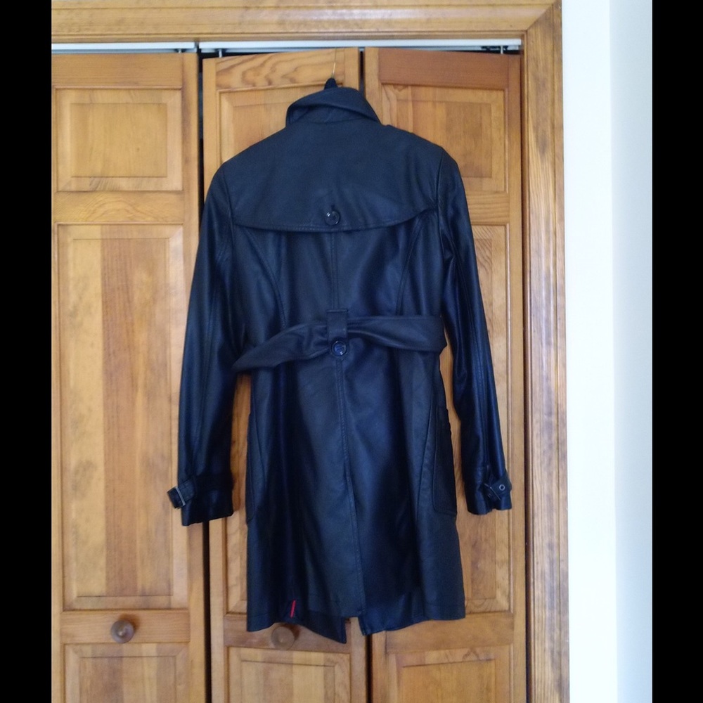 COPY - Calvin Klein - 3/4 length Faux Leather trench coat - Picture 2 of 2